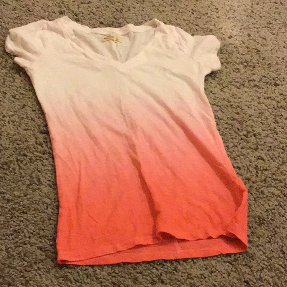 White and pink ombré tee shirt